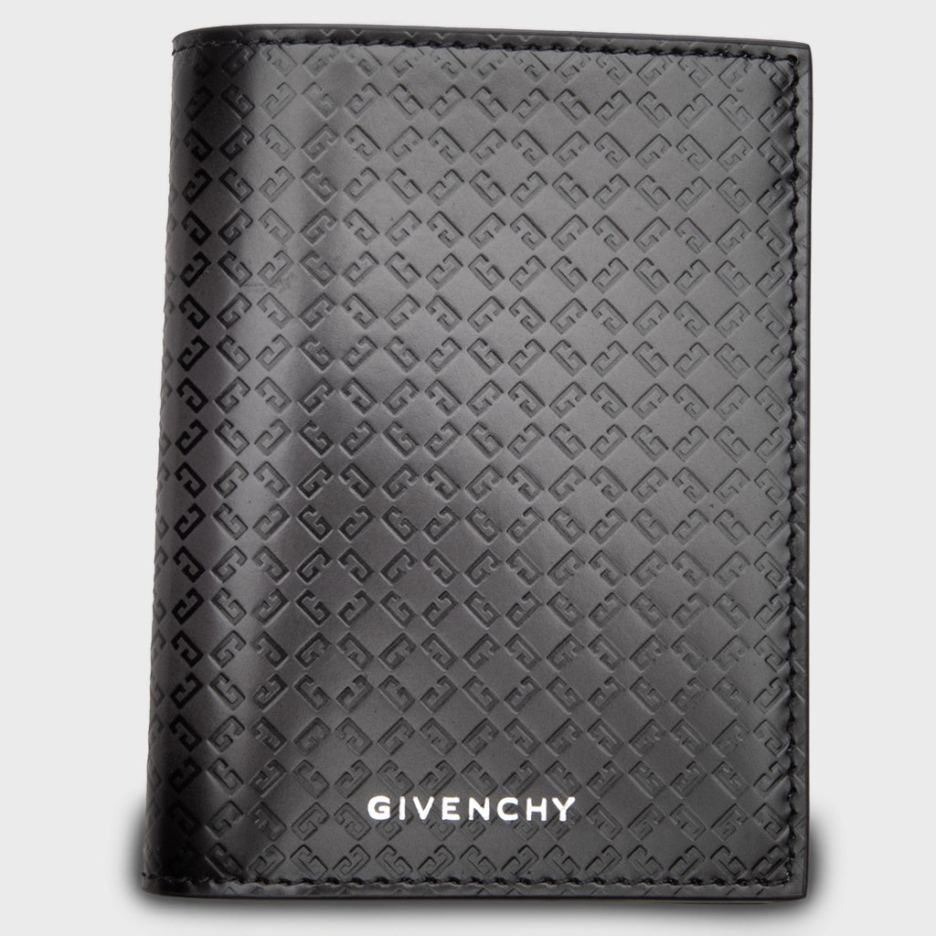 Leather 72 Monogram Card Holder - Dark Grey