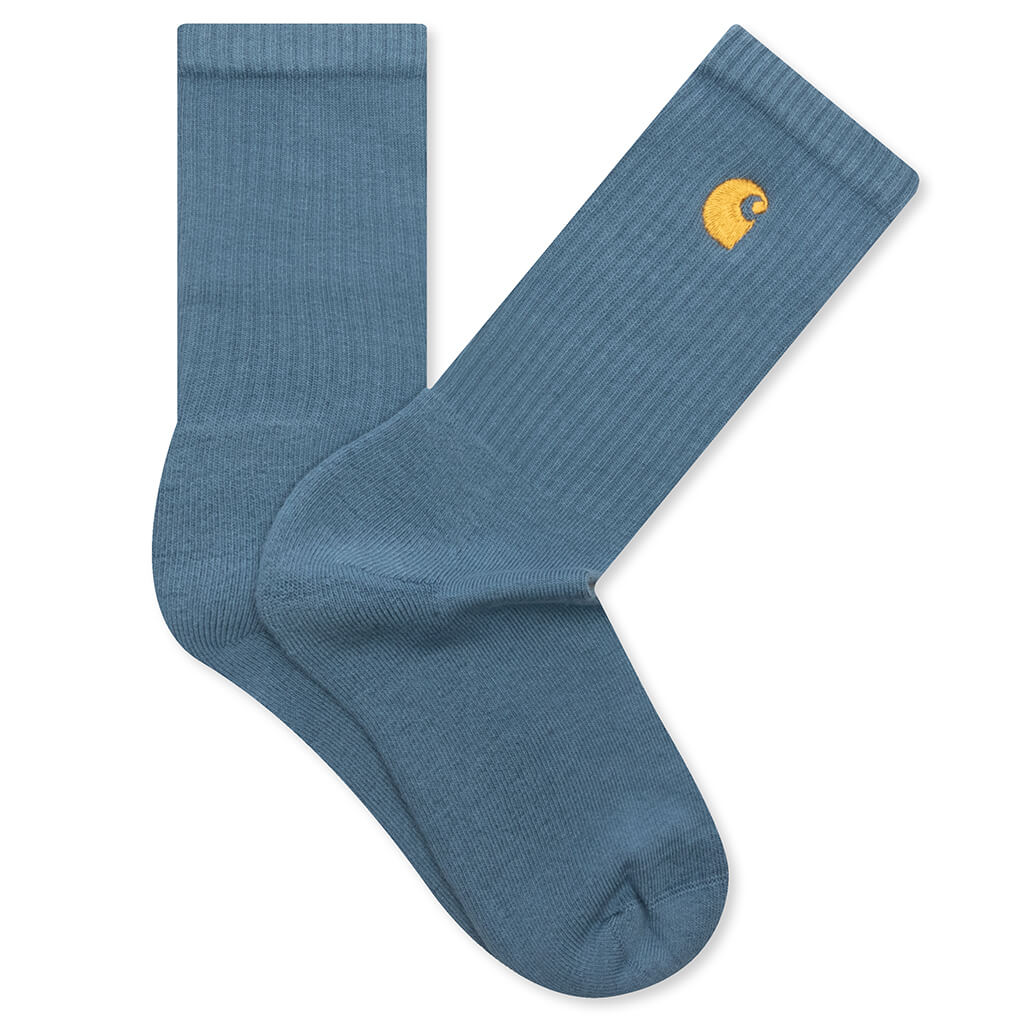 Chase Socks - Icy Water/Gold