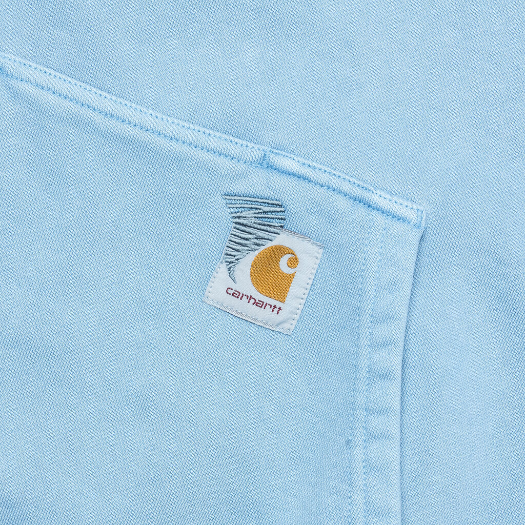 Hooded Pigment Dyed Sweat - Piscine