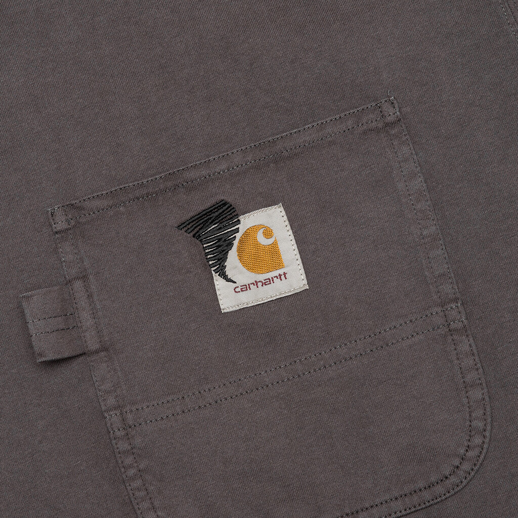 S/S Pigment Dyed T-Shirt - Soot