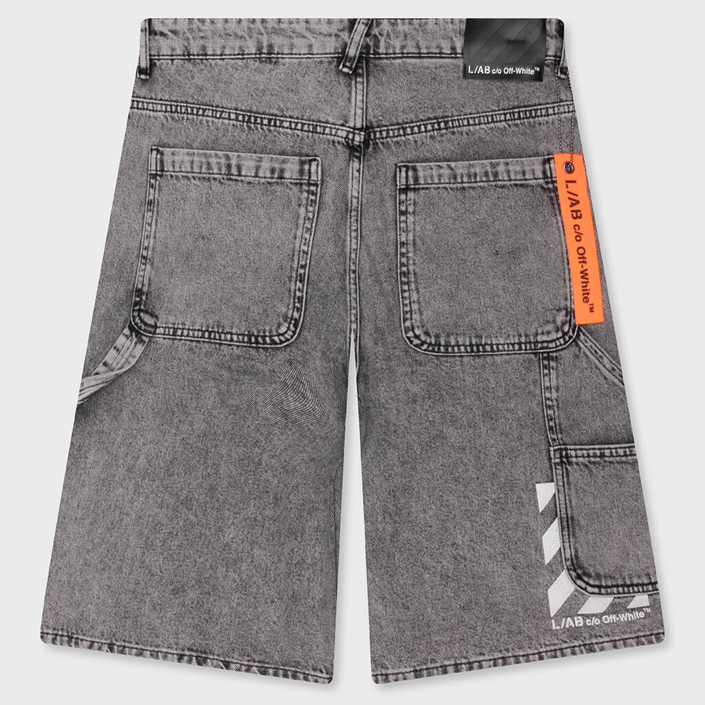 Carpenter Denim Short - Smoke Fade