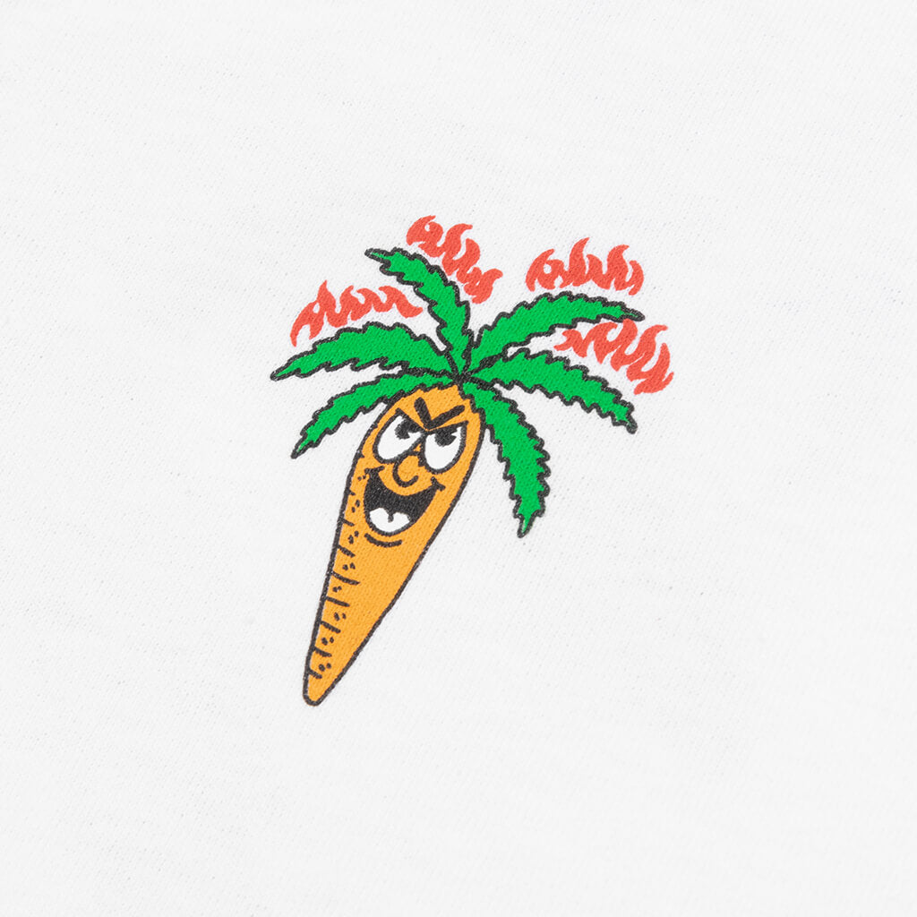 Carrot Burning L/S Tee - White