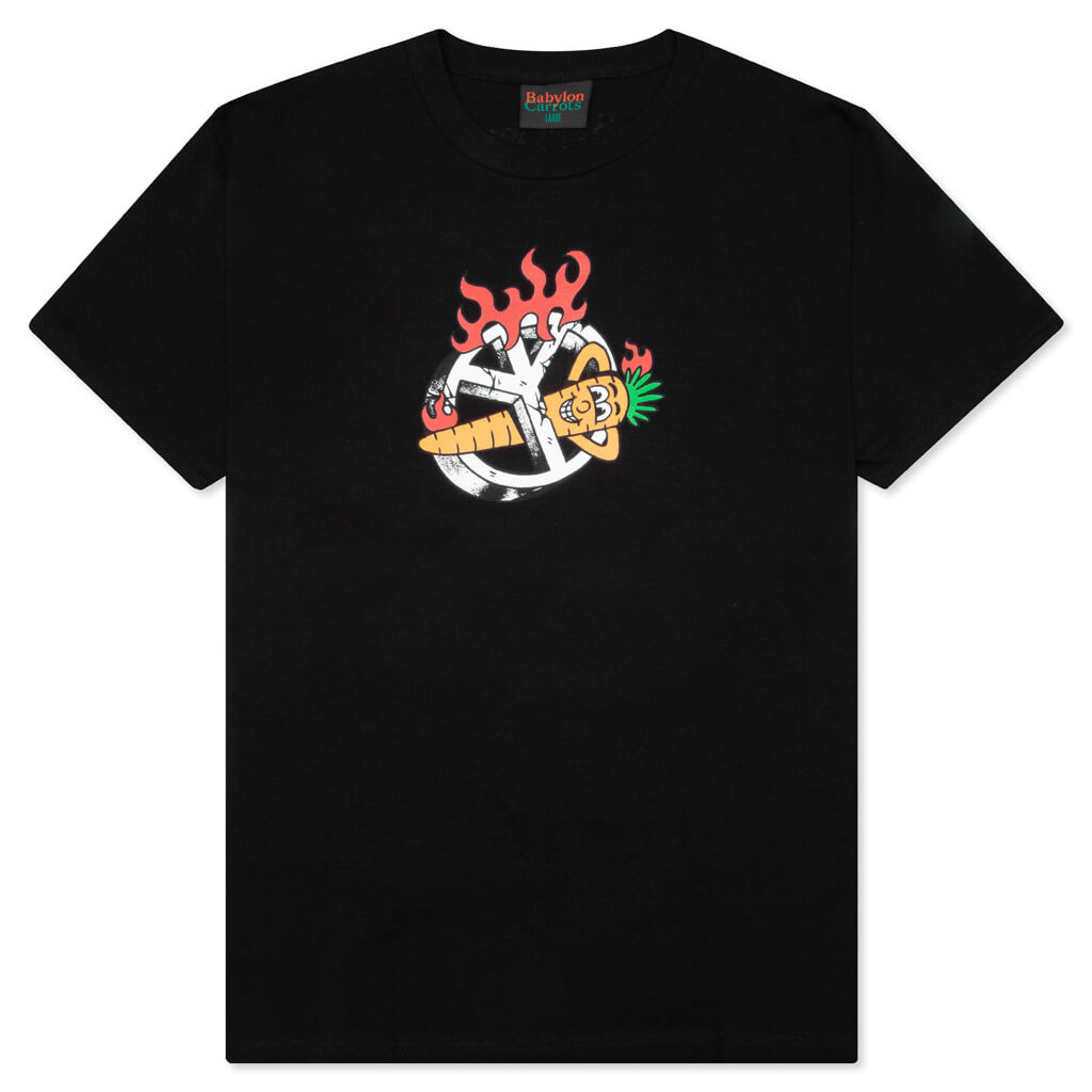 Peace Carrot Tee - Black