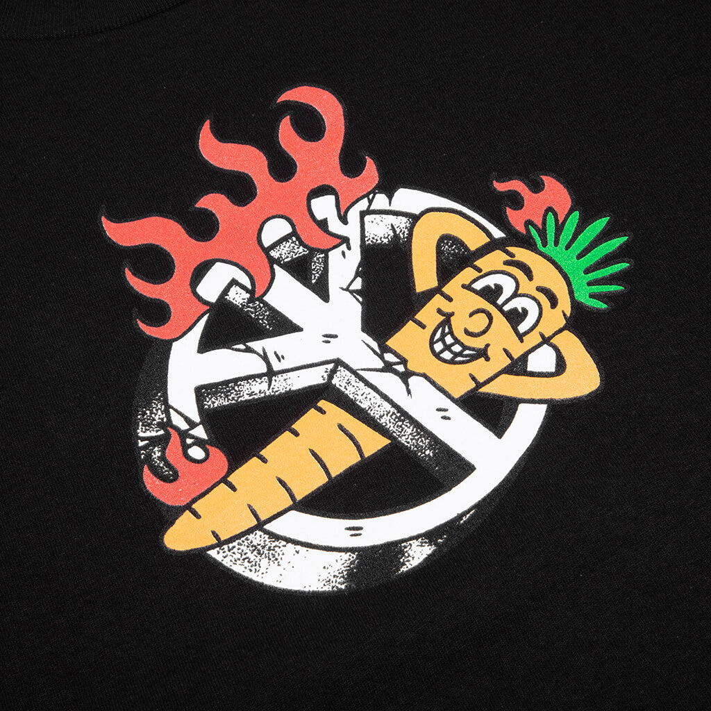 Peace Carrot Tee - Black