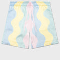 Casa Shell Wave Silk Shorts w/ Drawstrings - Multi