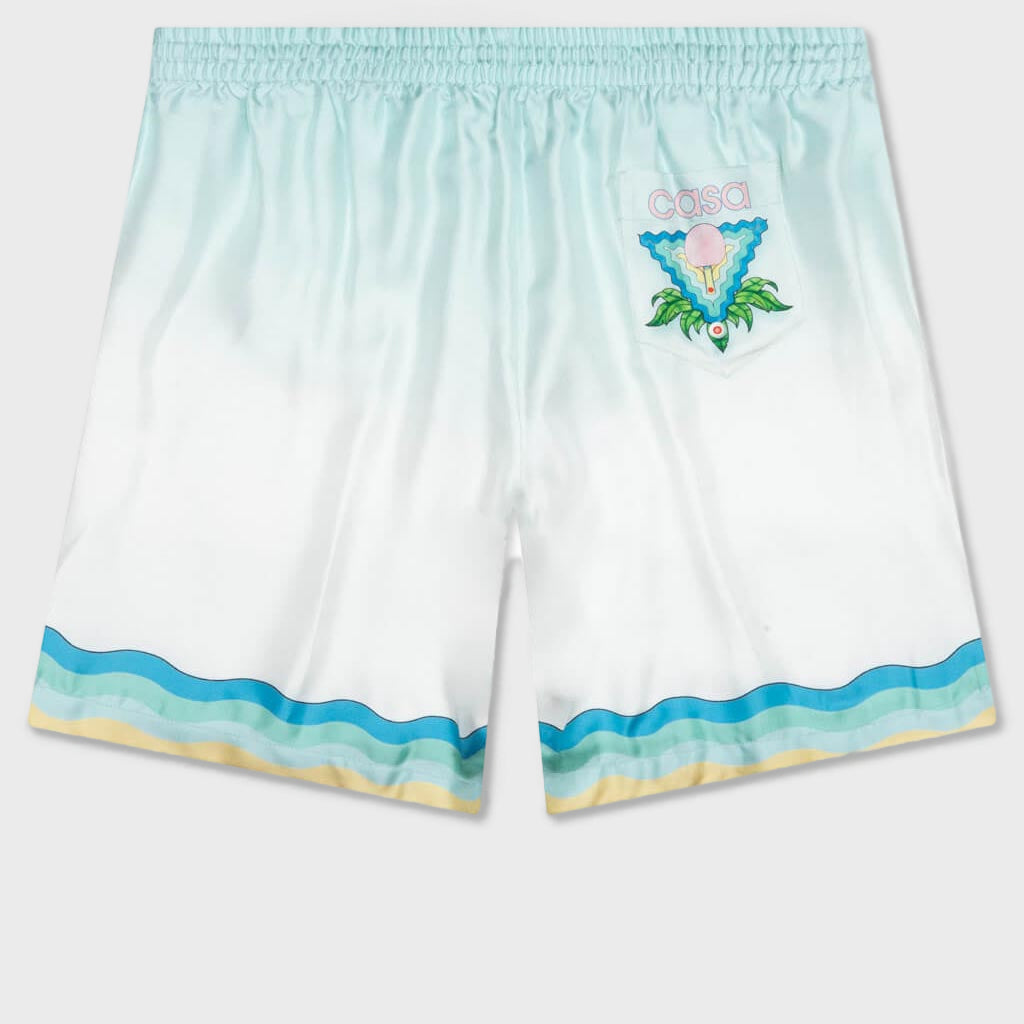 Memphis Icon Silk Shorts w/ Drawstrings - Multi
