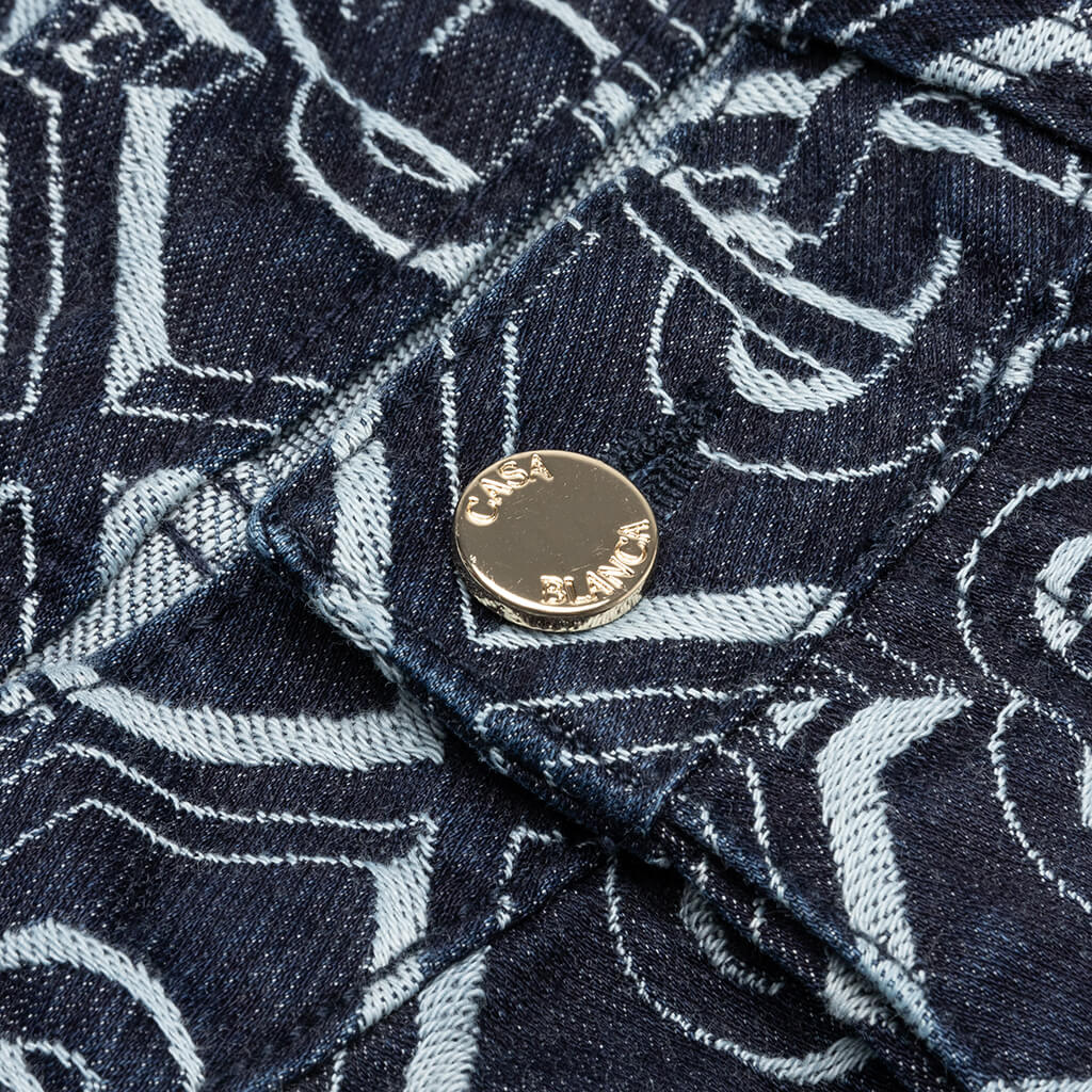 Monogram Classic Denim Straight Leg Jean - Indigo