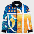 Paysage Quilted Poly Satin Shirt - Multi