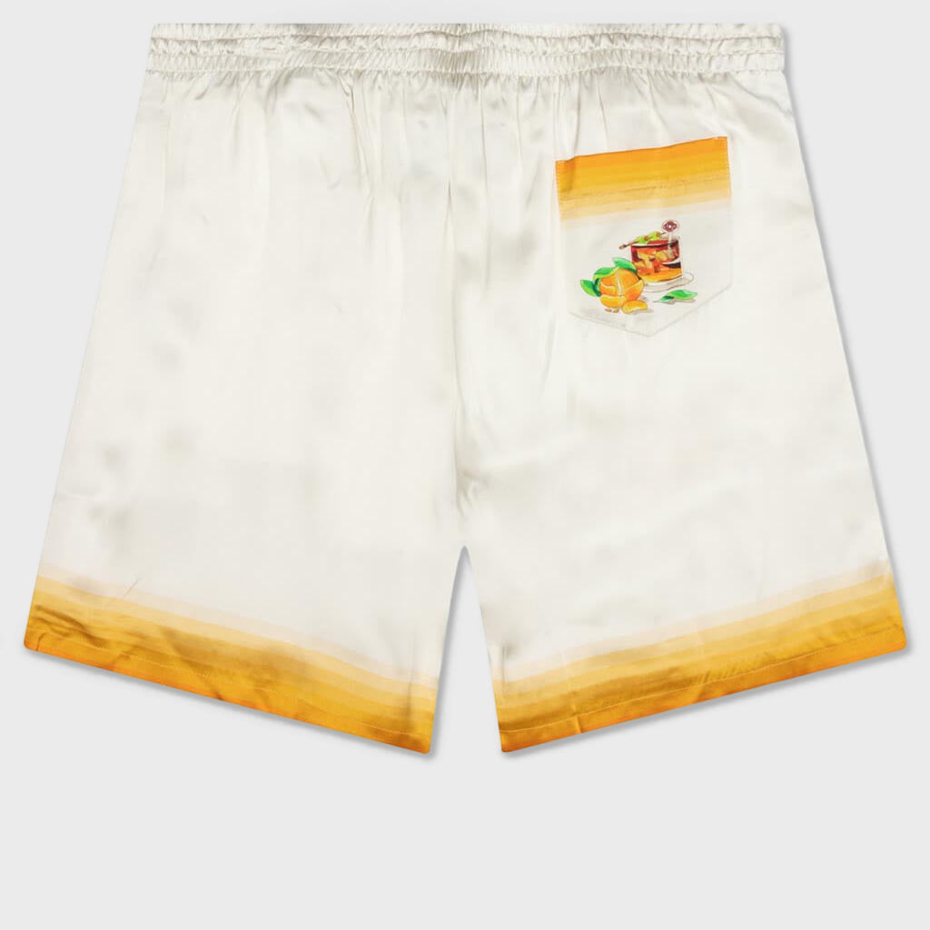 Silk Shorts With Drawstrings - Panoramique