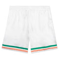 Tennis Club Icon Silk Twill Shorts - White