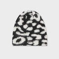 Cashmere Leopard Skullcap - Black