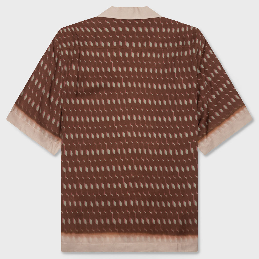 Boxy Viscose Shirt - Rust