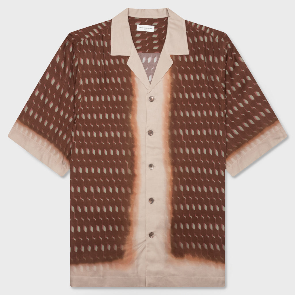Boxy Viscose Shirt - Rust