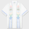 Chainstitch Embroidered Graphic Linen Shirt - Le Fil De La Musique