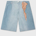 Chambray Shorts - Cloud