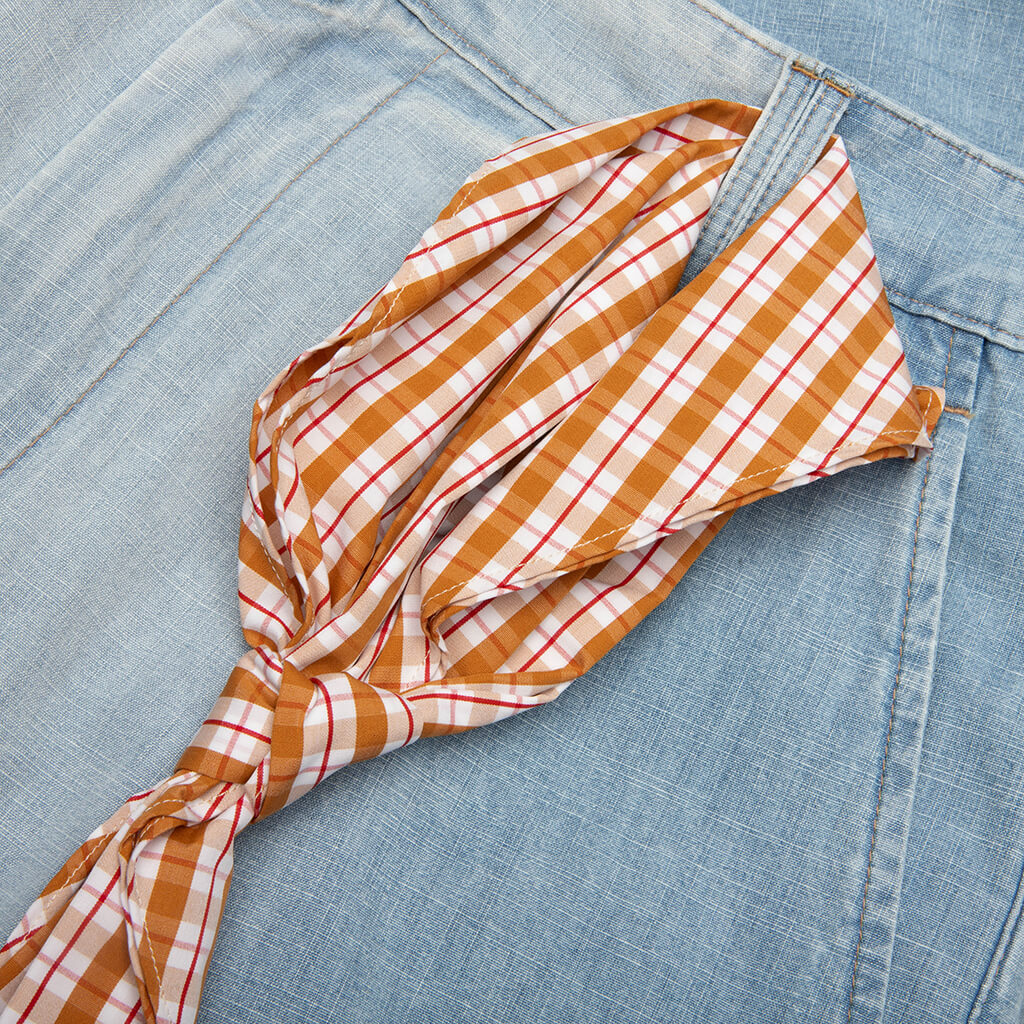 Chambray Shorts - Cloud