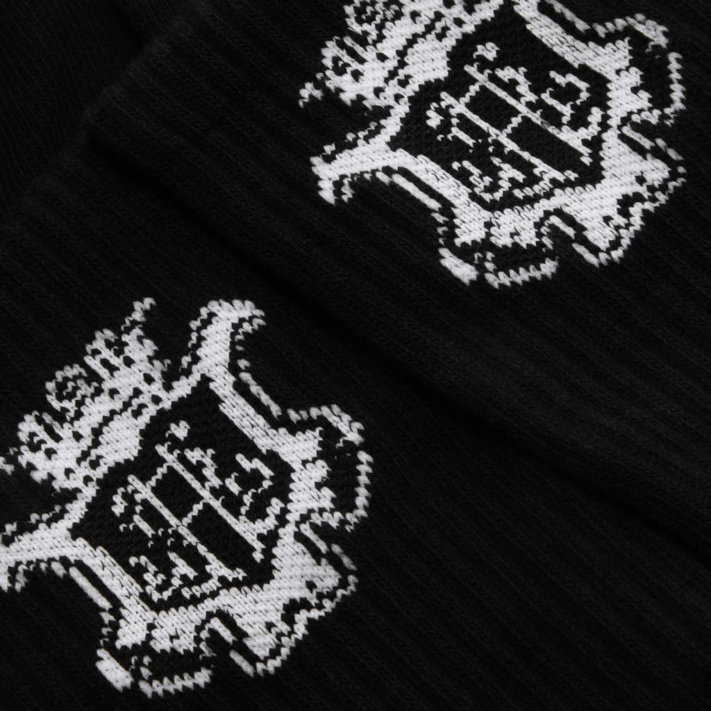 Chateau Crest Sock - Black/White
