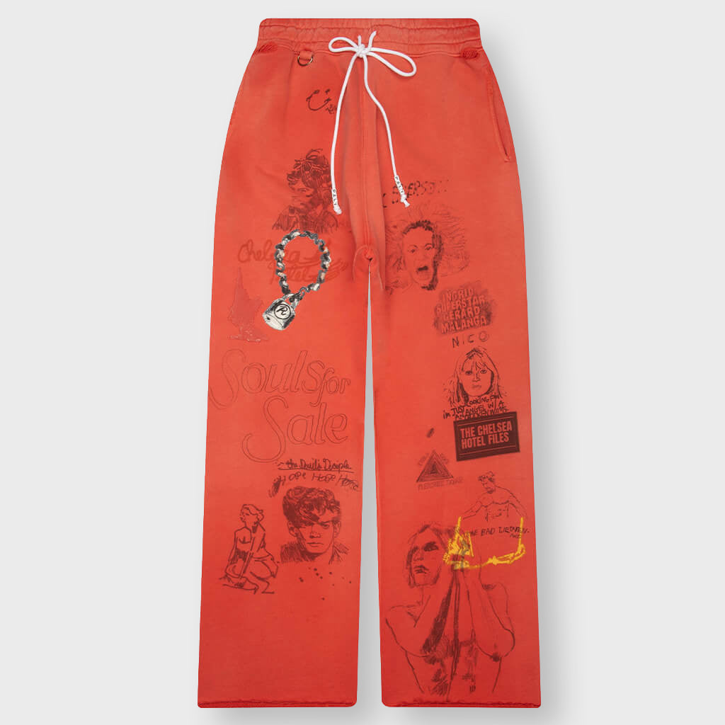 Chelseay Hotel Sweatpant - Red