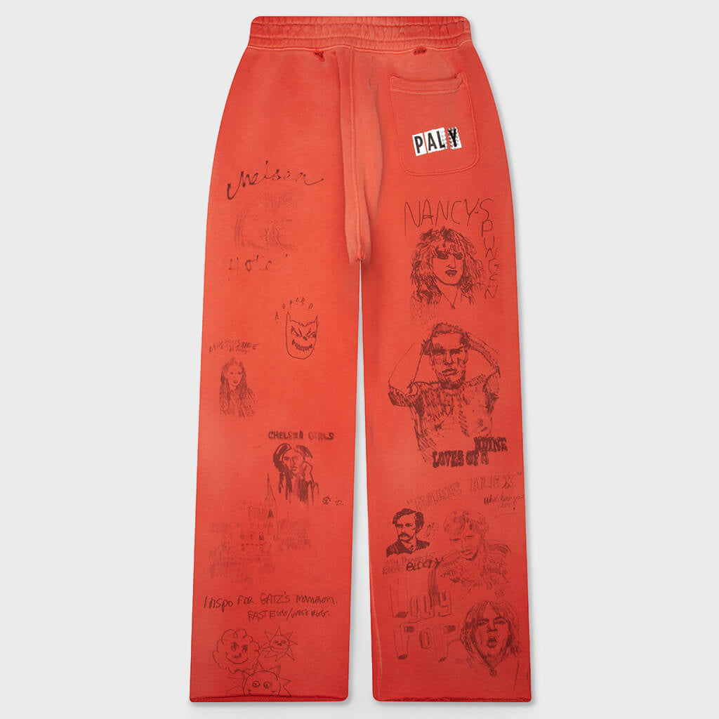 Chelseay Hotel Sweatpant - Red