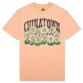 Chinatown Smiley Flower Power Tee - Peach
