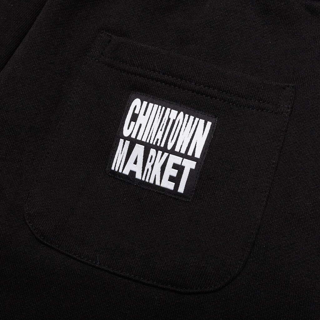 Chinatown Skelly World Tour Sweatshorts - Black