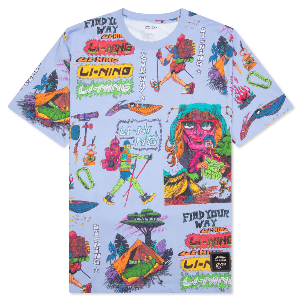 Shooting Stars AOP T-Shirt - Blue