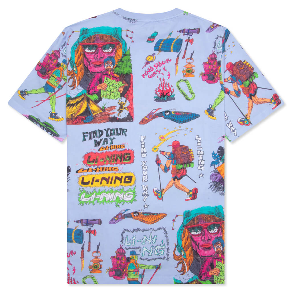 Shooting Stars AOP T-Shirt - Blue