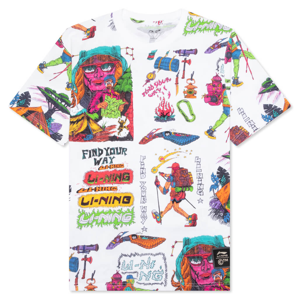 Shooting Stars AOP T-Shirt - White