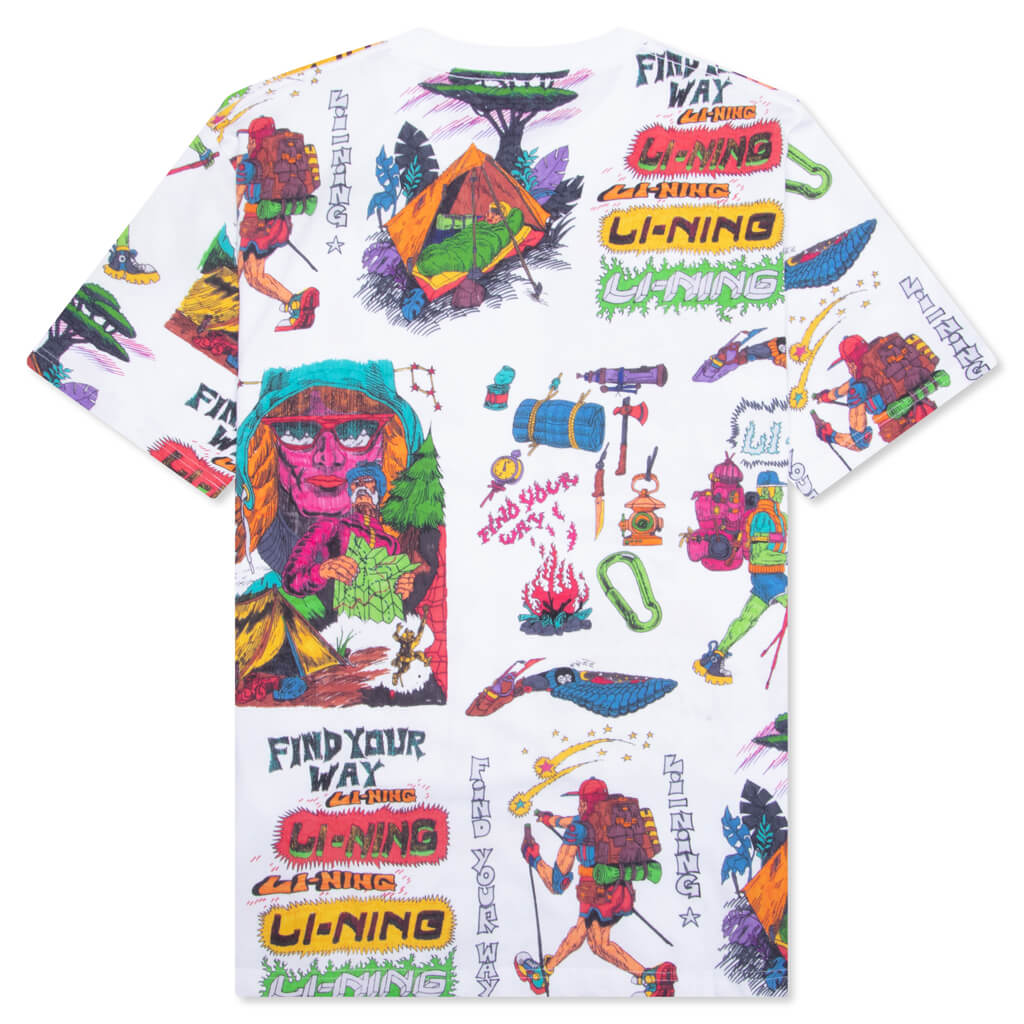 Shooting Stars AOP T-Shirt - White