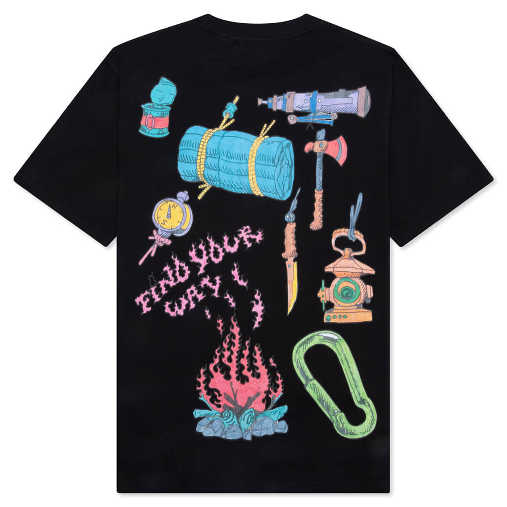 The Great Beyond Slogan T-Shirt - Black