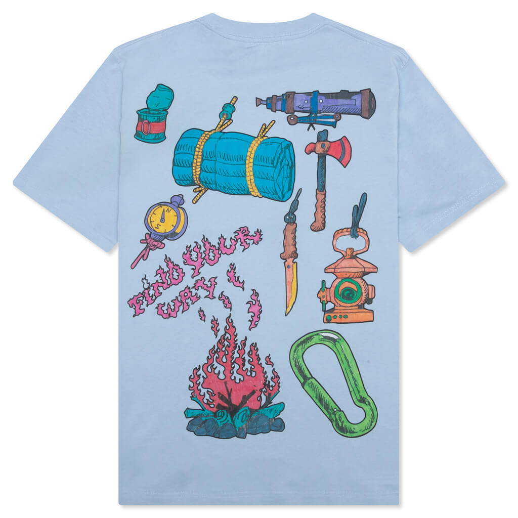 The Great Beyond Slogan T-Shirt - Blue