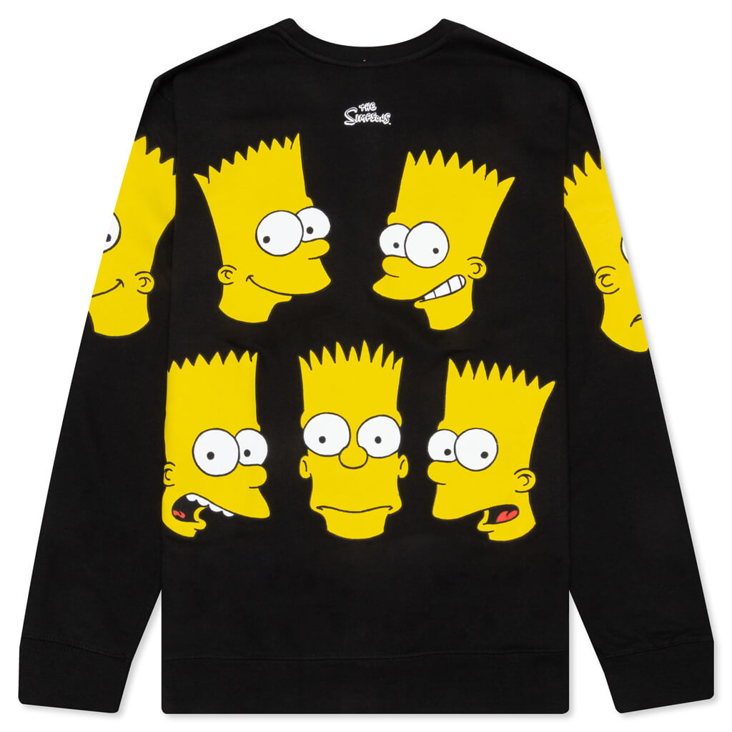 Classic Bart Crewneck Sweatshirt - Black