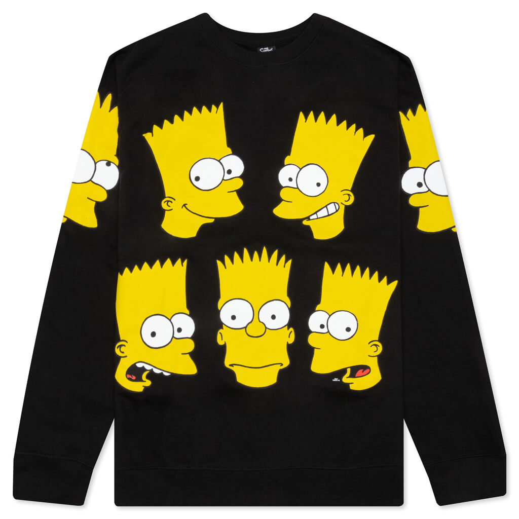 Classic Bart Crewneck Sweatshirt - Black