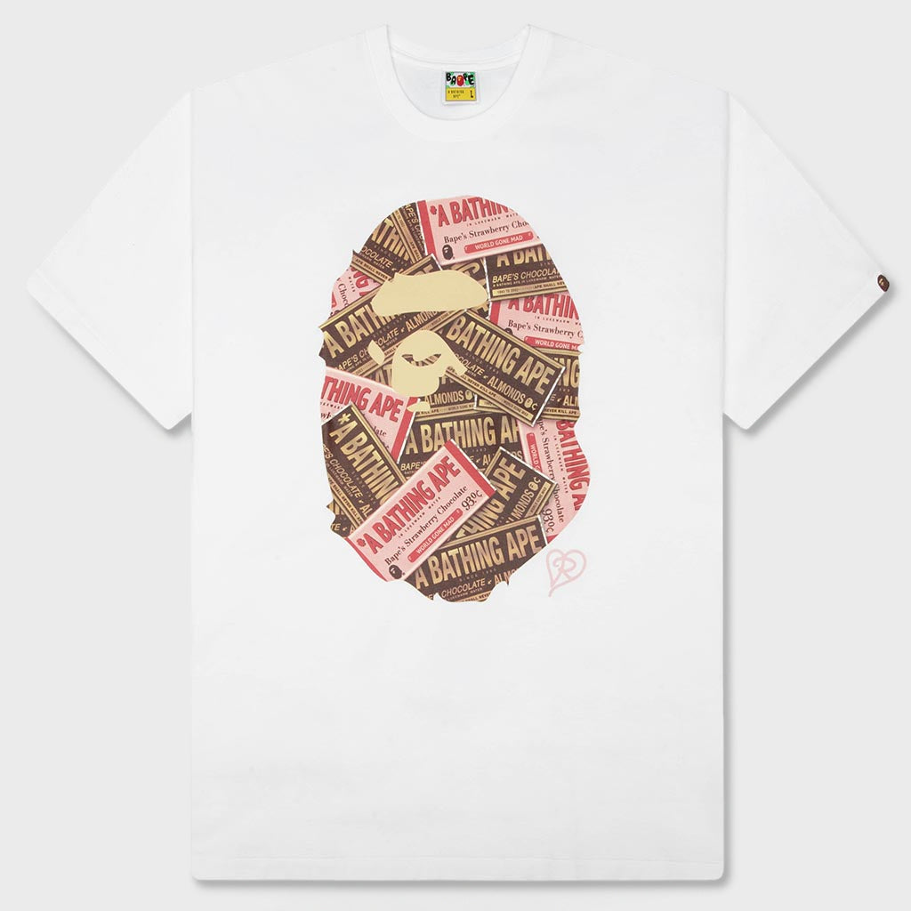 Chocolate Ape Head Tee - White