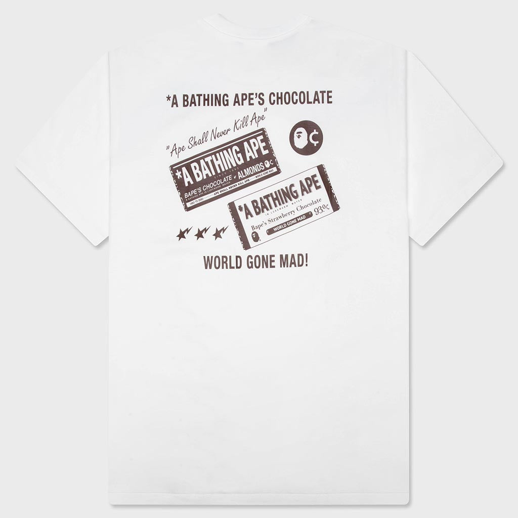 Chocolate Ape Head Tee - White