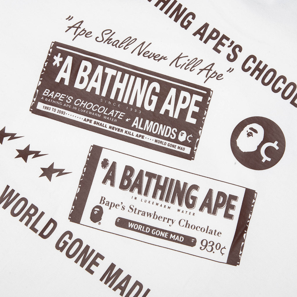 Chocolate Ape Head Tee - White