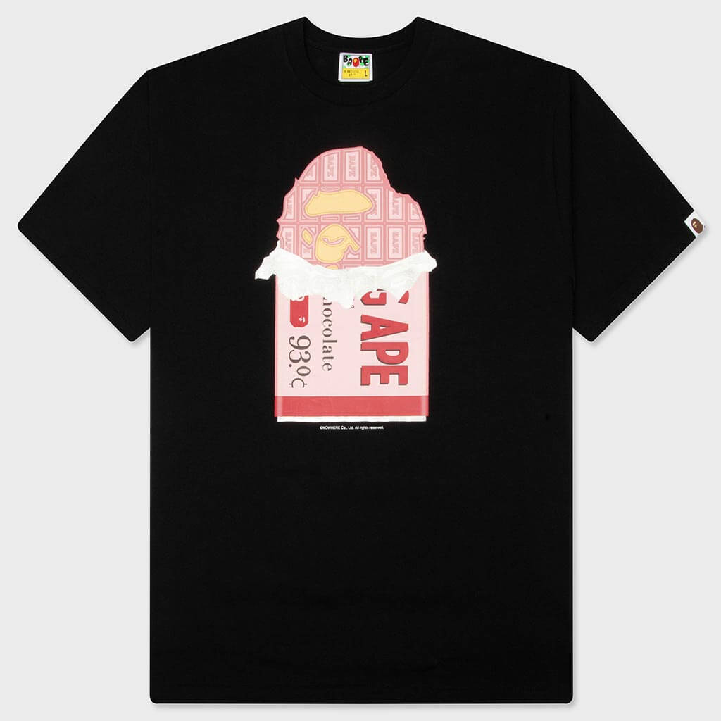 Chocolate Bar Ape Head Tee - Black