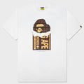 Chocolate Bar Ape Head Tee - White