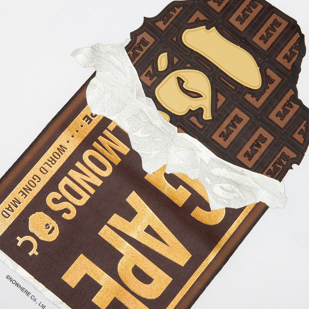 Chocolate Bar Ape Head Tee - White