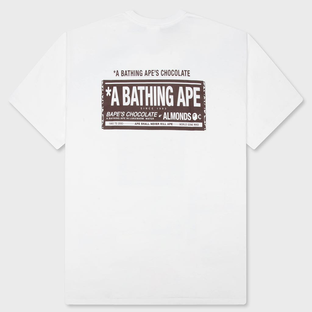 Chocolate Bar Ape Head Tee - White