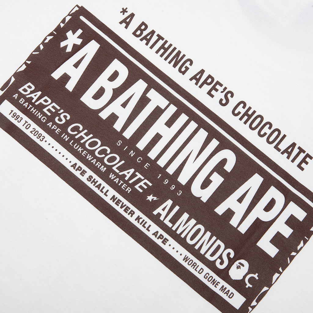 Chocolate Bar Ape Head Tee - White