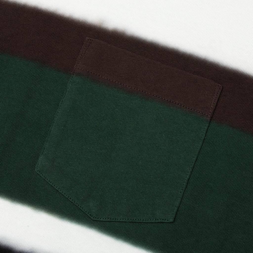 Chusen-Dyed Cotton Jersey L/S T-Shirt - Black/Multi