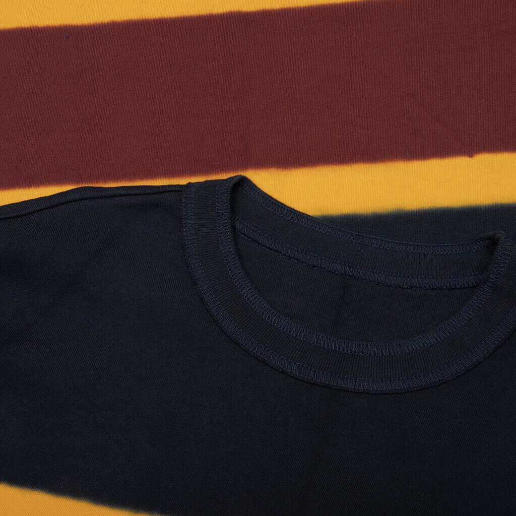 Chusen-Dyed Cotton Jersey L/S T-Shirt - Navy/Multi