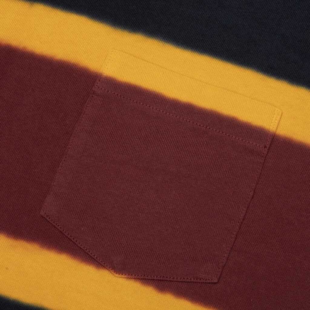 Chusen-Dyed Cotton Jersey L/S T-Shirt - Navy/Multi