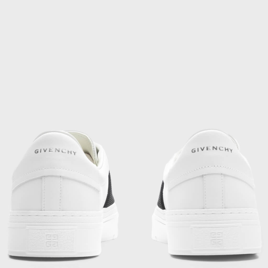 City Sport Sneakers w/ Elastic - White/Black