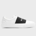 City Sport Sneakers w/ Elastic - White/Black