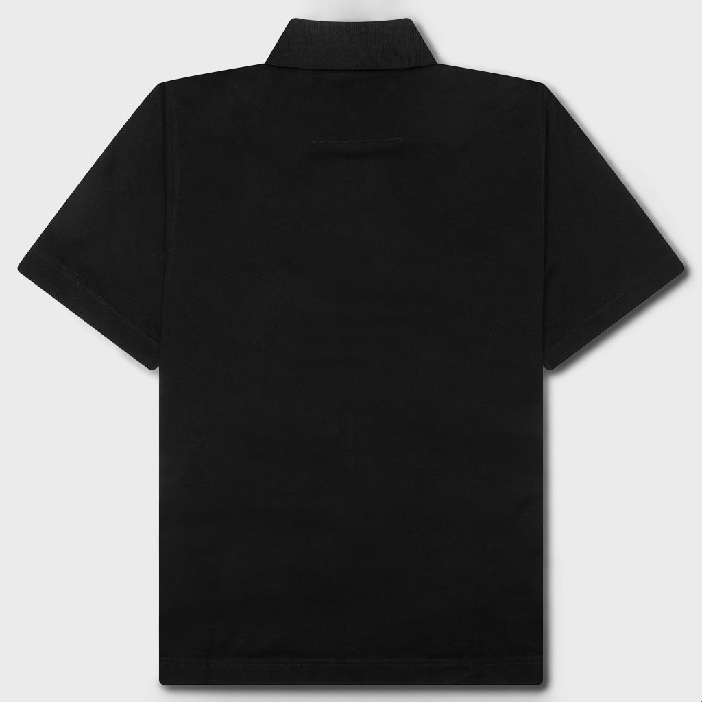 Polo in Cotton With 4G Detail - Black