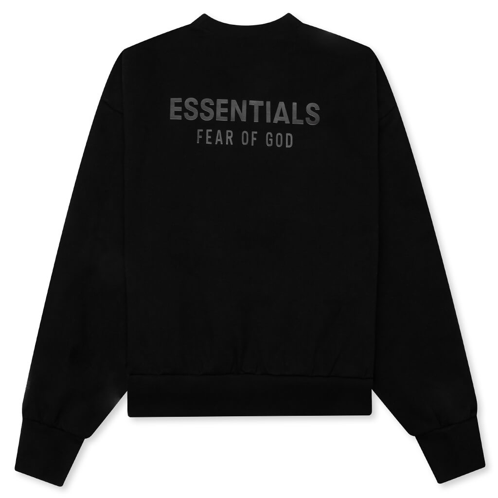 Classic Fleece Crewneck - Jet Black