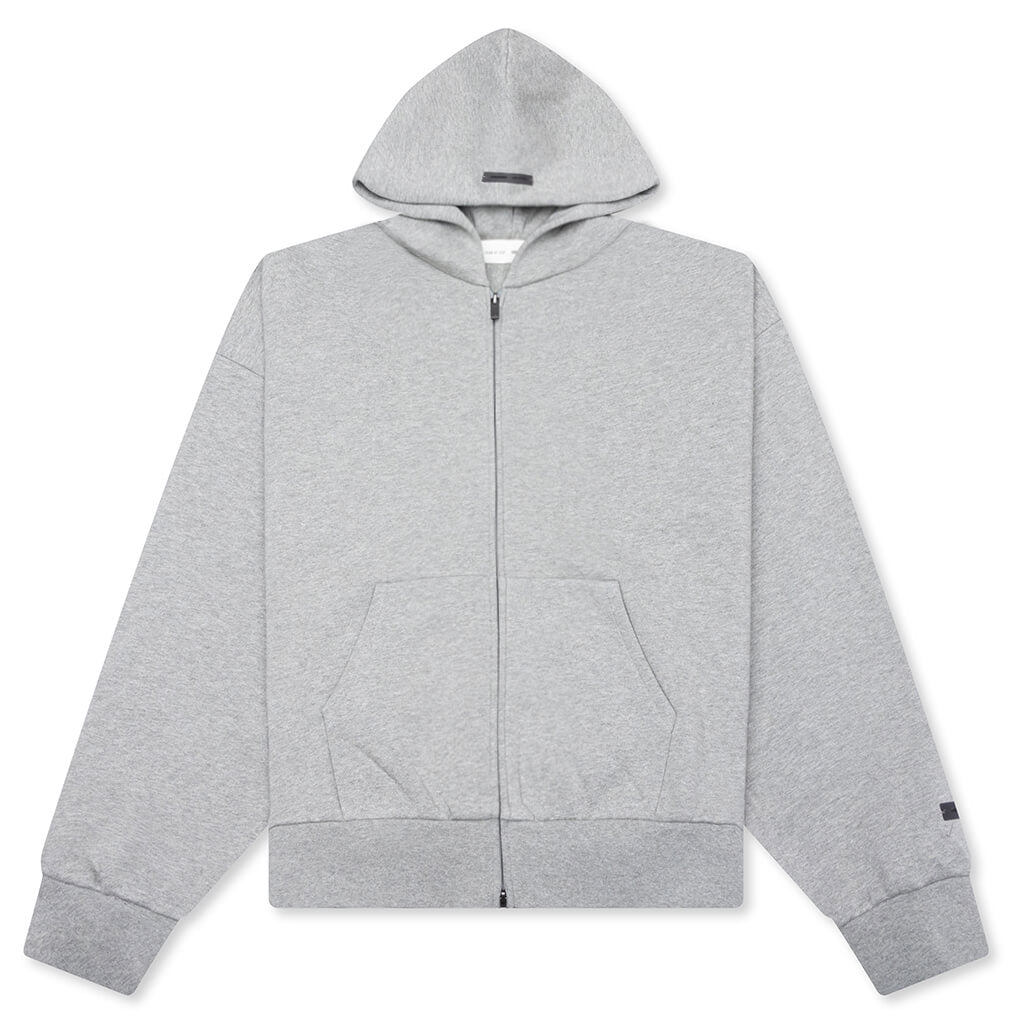 Classic Fleece Zip-Up Hoodie - Concrete Heather