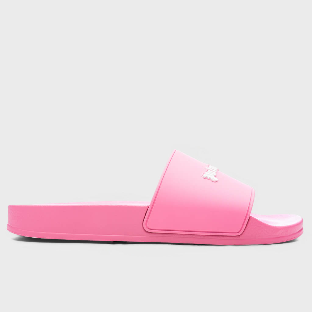 Classic Logo Pool Slider - Fuchsia Fluorescent